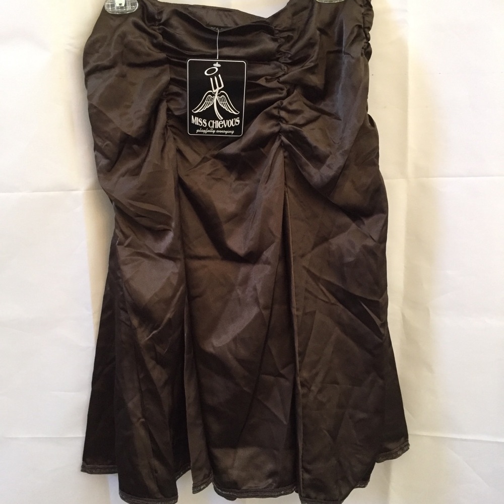 MISS CHIEVOUS COSPLAY BROWN SIZE 9 SKIRT SEQUINS